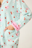 PJ Salvage Ma Cherie Cherry Flannel PJ Set