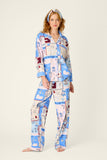 PJ Salvage Bonjour Flannel PJ Set