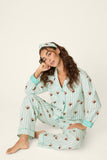 PJ Salvage Tipsy Time Flannel PJ Set