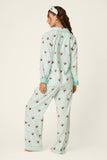 PJ Salvage Tipsy Time Flannel PJ Set