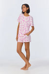 BedHead Cowgirl Toile S/Slv T-Shirt Shorty Set