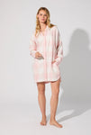 BedHead L/Slv Flannel Nightshirt - Mountain Plaid Pink