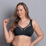 Anita Clara Art Wirefree Seamless Comfort Bra in Black - Lily Pad Lingerie