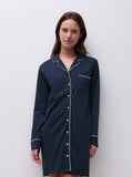 Chantelle Delilah Nightshirt in Navy - Lily Pad Lingerie