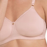 Anita Claire Wirefree Spacer Bra in Rosewater & Black