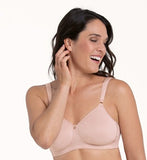 Anita Claire Wirefree Spacer Bra in Rosewater & Black