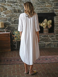 April Cornell Cheerful Nighty in White - Lily Pad Lingerie