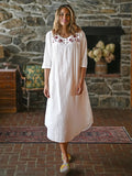 April Cornell Cheerful Nighty in White - Lily Pad Lingerie