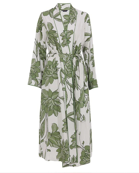 Fable & Eve Chiswick L/Slv Floral Dressing Gown