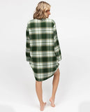 Cyberjammies Fern Flannel Nightshirt in Olive