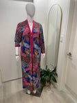Diamond Tea Framed Long Zip - Lagoon