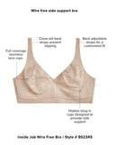 Wacoal Inside Job Wirefree Bra in Sand & Black - CHECK QTY - Lily Pad Lingerie