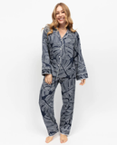 Fable & Eve Knightsbridge L/SLV PJ Set in Navy