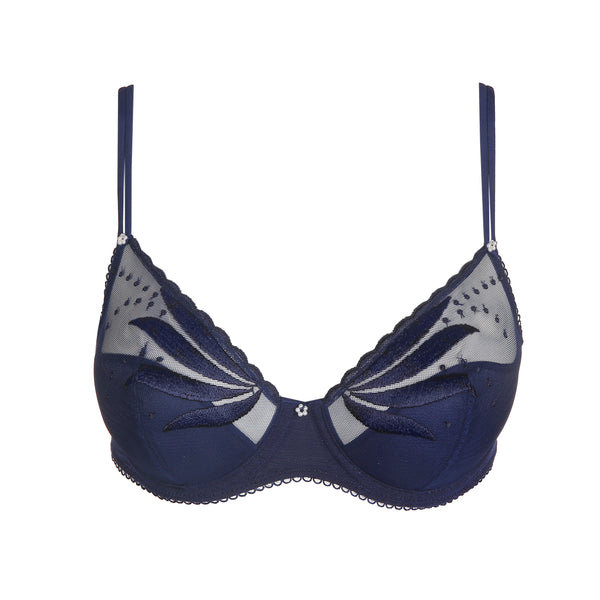 Marie Jo Lily Push-Up Balcony Bra with Removable Pads In Powder