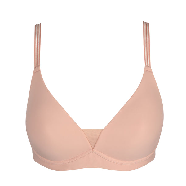 Buy LILY Cotton Double Layered Non Wired 3/4th Coverage T-Shirt Bra - Mauve  at Rs.799 online