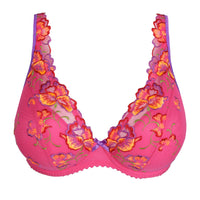 PrimaDonna Devdaha Half Padded Plunge Bra in Very Berry