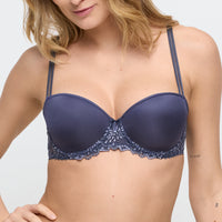 Marie Jo Jane Padded Balcony Bra in Blue Shadow
