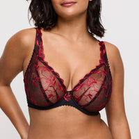 PrimaDonna Springdale Plunge Bra in Black Rose