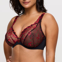 PrimaDonna Springdale Plunge Bra in Black Rose