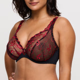 PrimaDonna Springdale Plunge Bra in Black Rose
