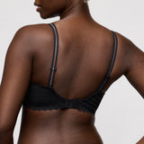 PrimaDonna Twist Twist Side Padded Heartshape Bra in Rose & Charcoal