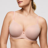 PrimaDonna Twist Twist Side Padded Heartshape Bra in Rose & Charcoal