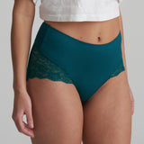 Marie Jo Color Studio Shapewear High Briefs in Jasper Green