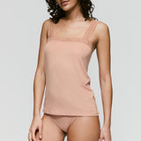 Sarda Carreras Top in Warm Tan & Black