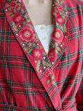 April Cornell Fireside Check Flannel Dressing Gown