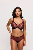 PrimaDonna Springdale Luxury Thong in Black Rose