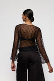 Mario Jo Avero Daisy Top in Black - Lily Pad Lingerie