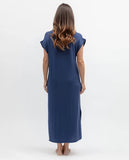 Cyberjammies Serene Cap Slv Nightdress in Navy