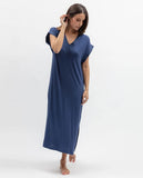 Cyberjammies Serene Cap Slv Nightdress in Navy