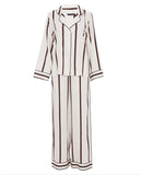 Fable & Eve Battersea L/Slv Stripe Pajama Set