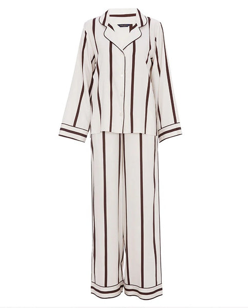 Fable & Eve Battersea L/Slv Stripe Pajama Set