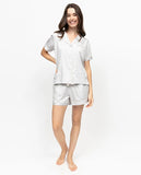 Fable & Eve Victoria Silver Grey Shorty Set - Lily Pad Lingerie