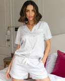 Fable & Eve Victoria Silver Grey Shorty Set - Lily Pad Lingerie