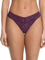 Hanky Panky Signature Lace Original Rise Thong Stone Fruit Purple