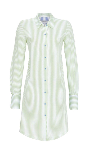 Ringella Pinstripe Sleepshirt in Aqua