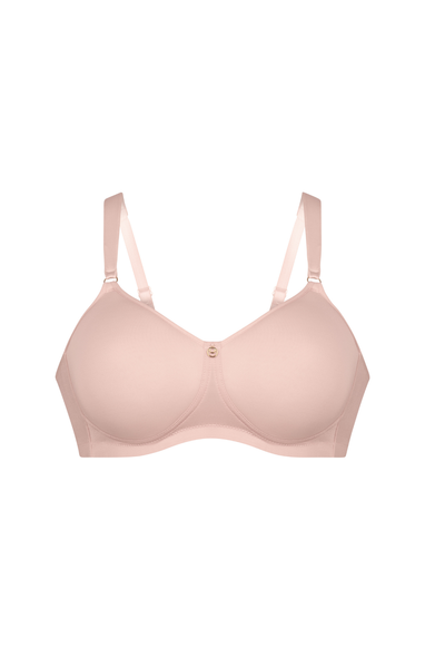 Anita Claire Wirefree Spacer Bra in Rosewater & Black