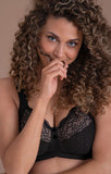 Anita Orely Support Wirefree Bra in Black - Lily Pad Lingerie
