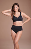 Anita Leni Soft Wirefree Bra Smart Rose, Black & Crystal - Lily Pad Lingerie