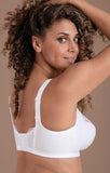 Anita Orely Support Wirefree Bra in White - Lily Pad Lingerie