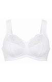 Anita Orely Support Wirefree Bra in White - Lily Pad Lingerie