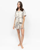Fable & Eve Victoria Floral Print Shorty Set - Lily Pad Lingerie