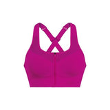 Anita Easy Move Zip Sports Bra in Candy Pink & Carbon Grey - Lily Pad Lingerie