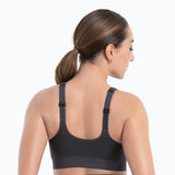 Anita Easy Move Zip Sports Bra in Candy Pink & Carbon Grey - Lily Pad Lingerie