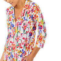 BedHead Brilliant Blooms - 3/4 Sleeve Classic Cropped PJ Set