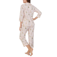 BedHead Champagne Tower - L/S Classic Cropped PJ Set