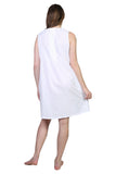 La Cera Sara Sleeveless Embroidered Chemise